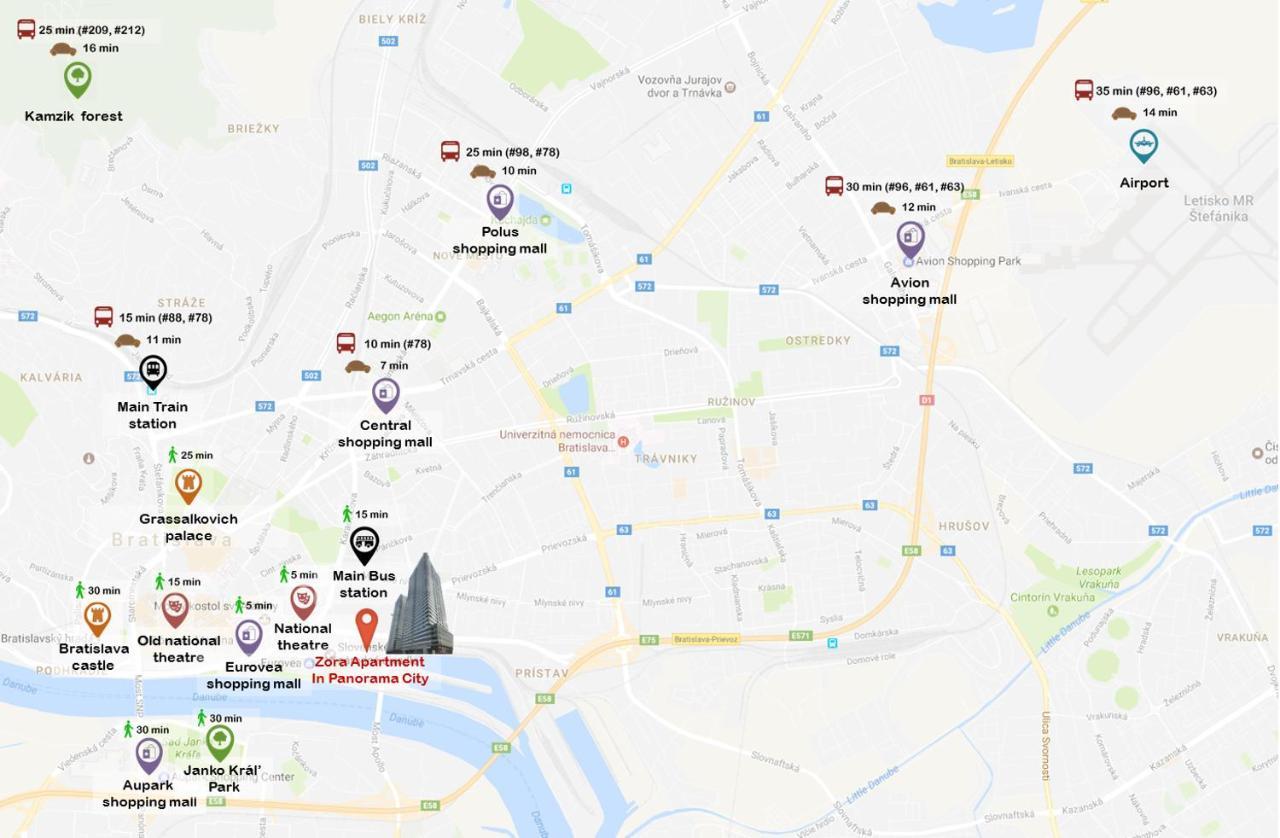 Zora Exclusive Apartment Bratislava Eksteriør billede
